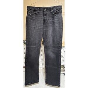 Hollister Slim Straight Epic Flex Jeans Mens 33x30 Black Denim Med Wash